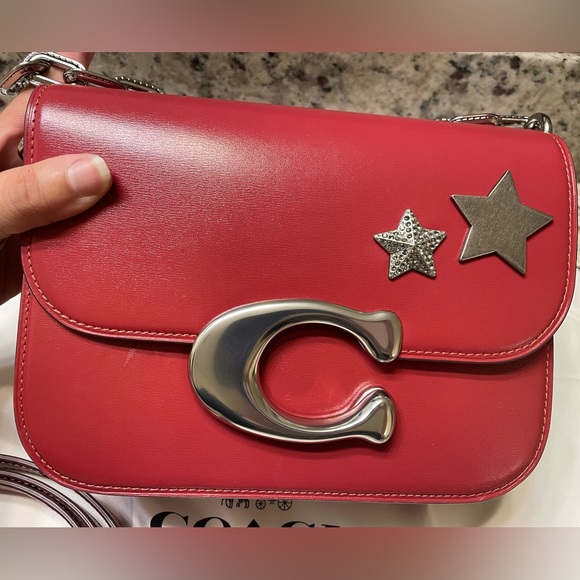 Coach Idol Bag - CM557 - Red Enamel with Silver hardware - Picture 2 of 16